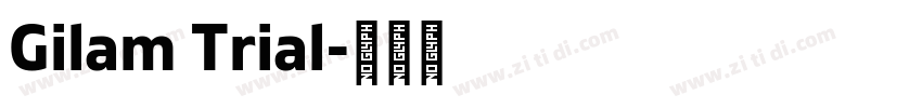 Gilam Trial字体转换